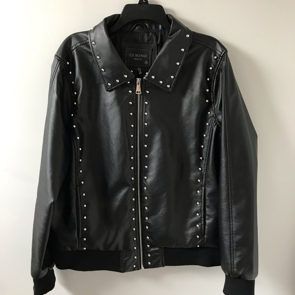 Ci Sono faux leather jacket, Size 2X